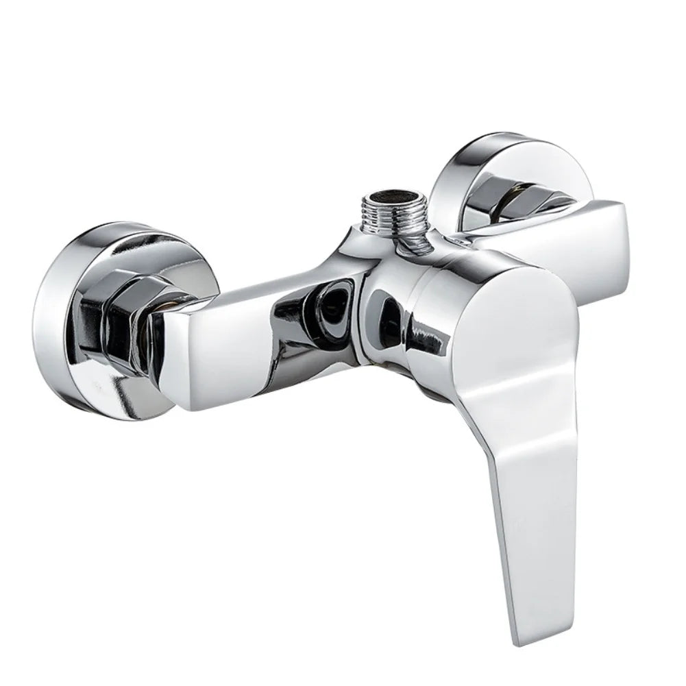 LEENKEA Wall Mounted Shower Mixer Valve G1/2" Chrome Shower Mixer Valve Babs 1PC
