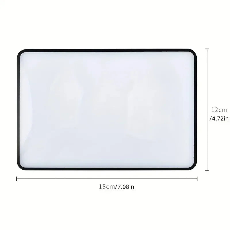 8-Pack Full Page Magnifier Bookmarks – Clear PVC Reading Sheets Page Magnifier Sheet Babs