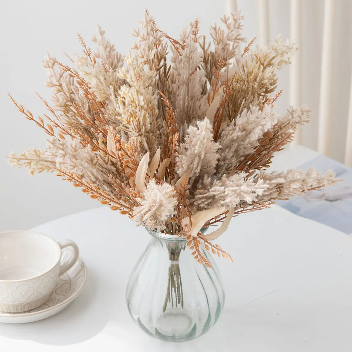 Artificial Silk Reed Stems – Wedding, Garden & Party Decor Artificial Floral Stems Babs
