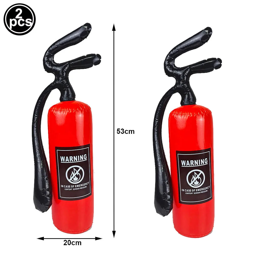 Fire Truck Inflatable Foil Balloons – 3 Styles Party Décor Party Balloons Babs Marble As pictures show