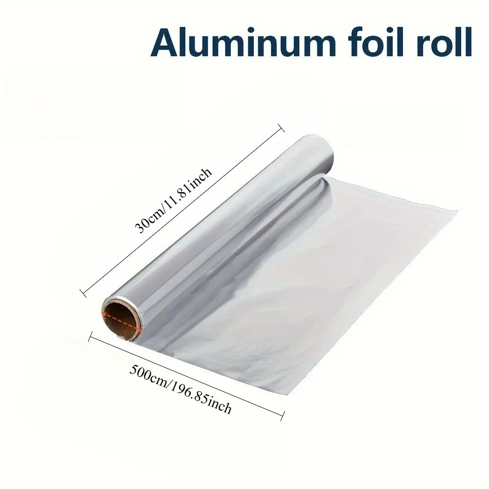 Heavy-Duty Aluminum Foil Roll 30cm – Oven, Grill & Air Fryer Aluminum Foil Roll Babs black