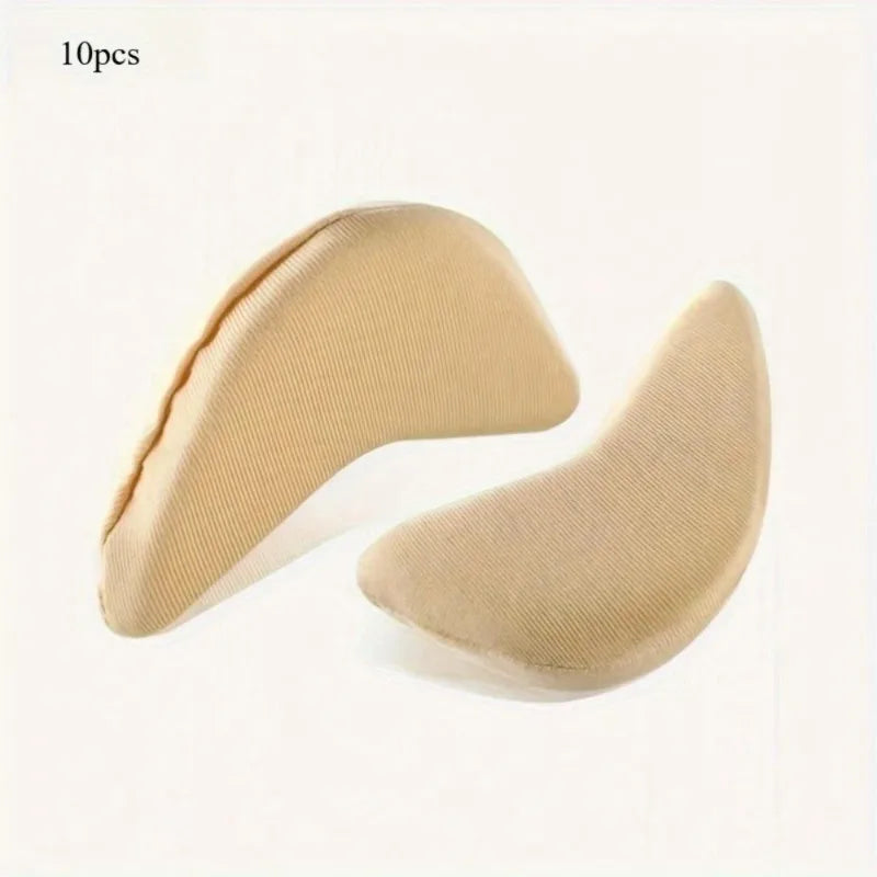Women's Sponge Shoe Toe Inserts – 5 Pairs, Odor-Resistant Shoe Toe Inserts Babs Beige Color 10pcs