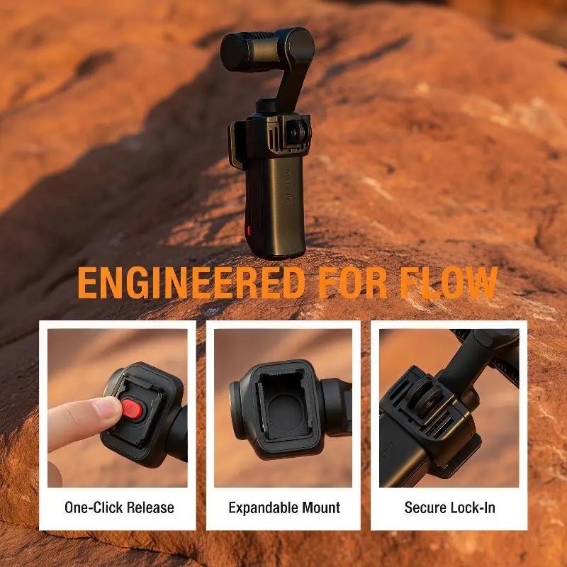 Quick-Release Expansion Bracket for Insta360 Luna Ultra | HUXUAN Camera Expansion Bracket Babs