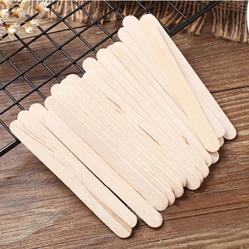 100pcs Natural Birch Wood Popsicle Sticks for DIY Crafts Wood Craft Sticks Babs