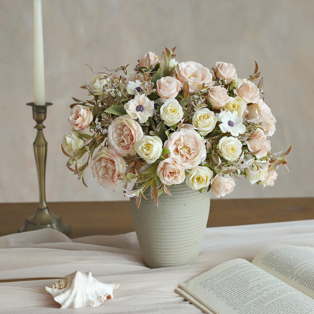 Silk Artificial Rose Bouquet for Wedding & Home Décor Artificial Flower Bouquet Babs