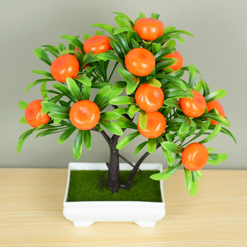 Artificial Potted Bonsai Plant – Fake Green Tree Desk Ornament Artificial Bonsai Plant Babs
