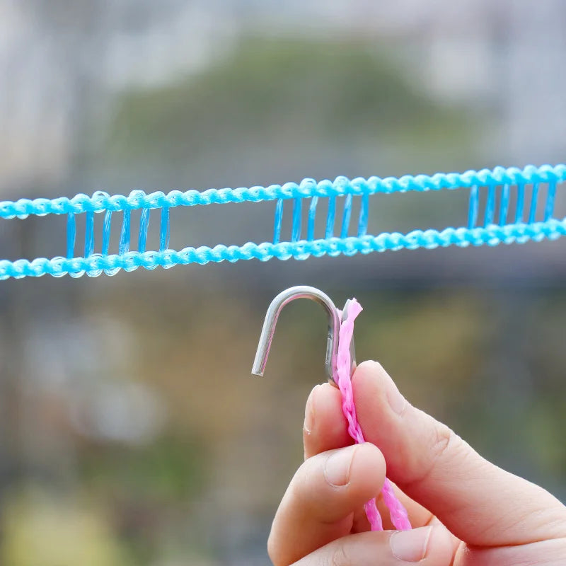 Portable Nylon Travel Clothesline – Anti-Slip & Windproof, 3m Travel Clothesline Babs