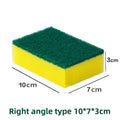 Dual-Sided High Density Kitchen Dish Scrub Sponge Block Kitchen Scrub Sponge Babs green-50PCS