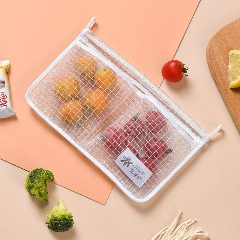 Fridge Door Organizer Hanging Mesh Bag | Kitchen Storage Fridge Door Organizer Babs