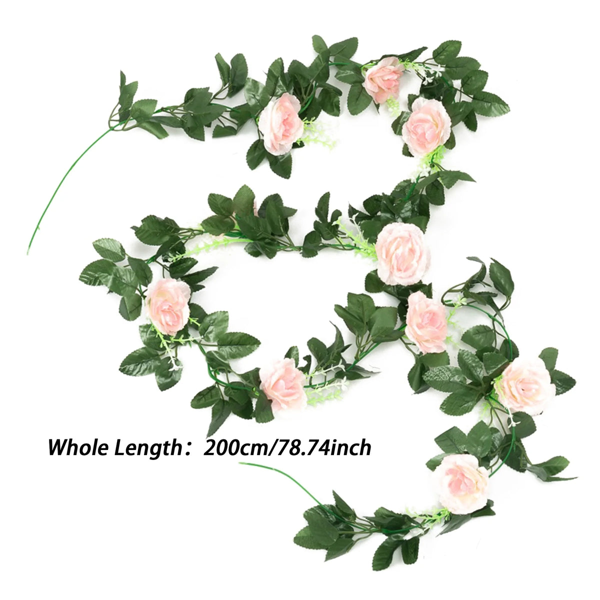 Rose LED Vine Light String – Artificial Flower Wedding Decor LED Floral Vine Light Babs