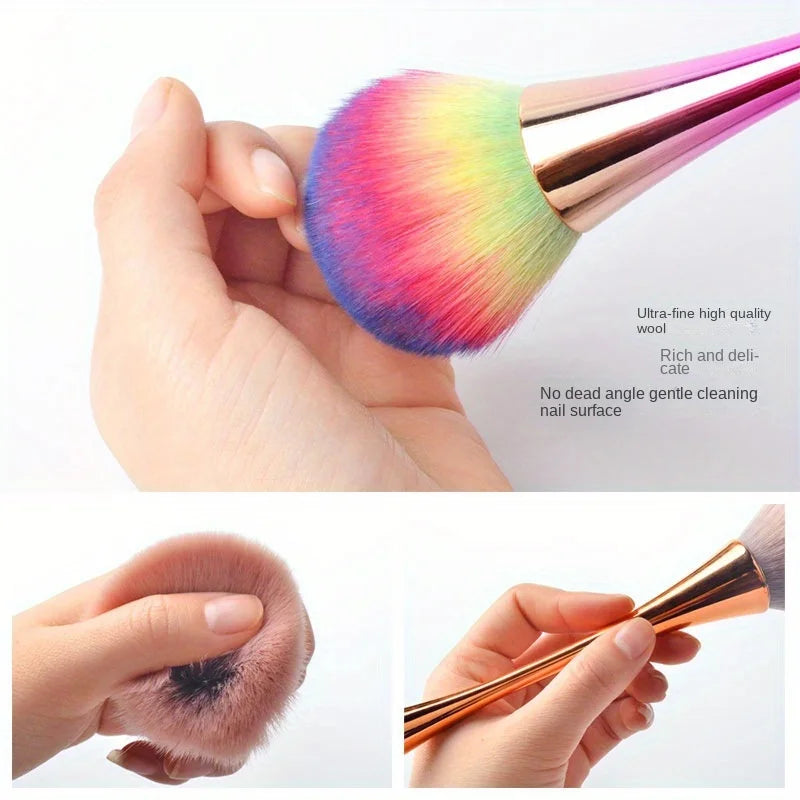 Nail Dust Brush – Small Waist Manicure & Blush Brush Nail Manicure Brush Babs