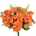 Silk Dahlia Artificial Flowers Bouquet – Wedding & Home Decor Artificial Flower Bouquet Babs color 3 1 piece