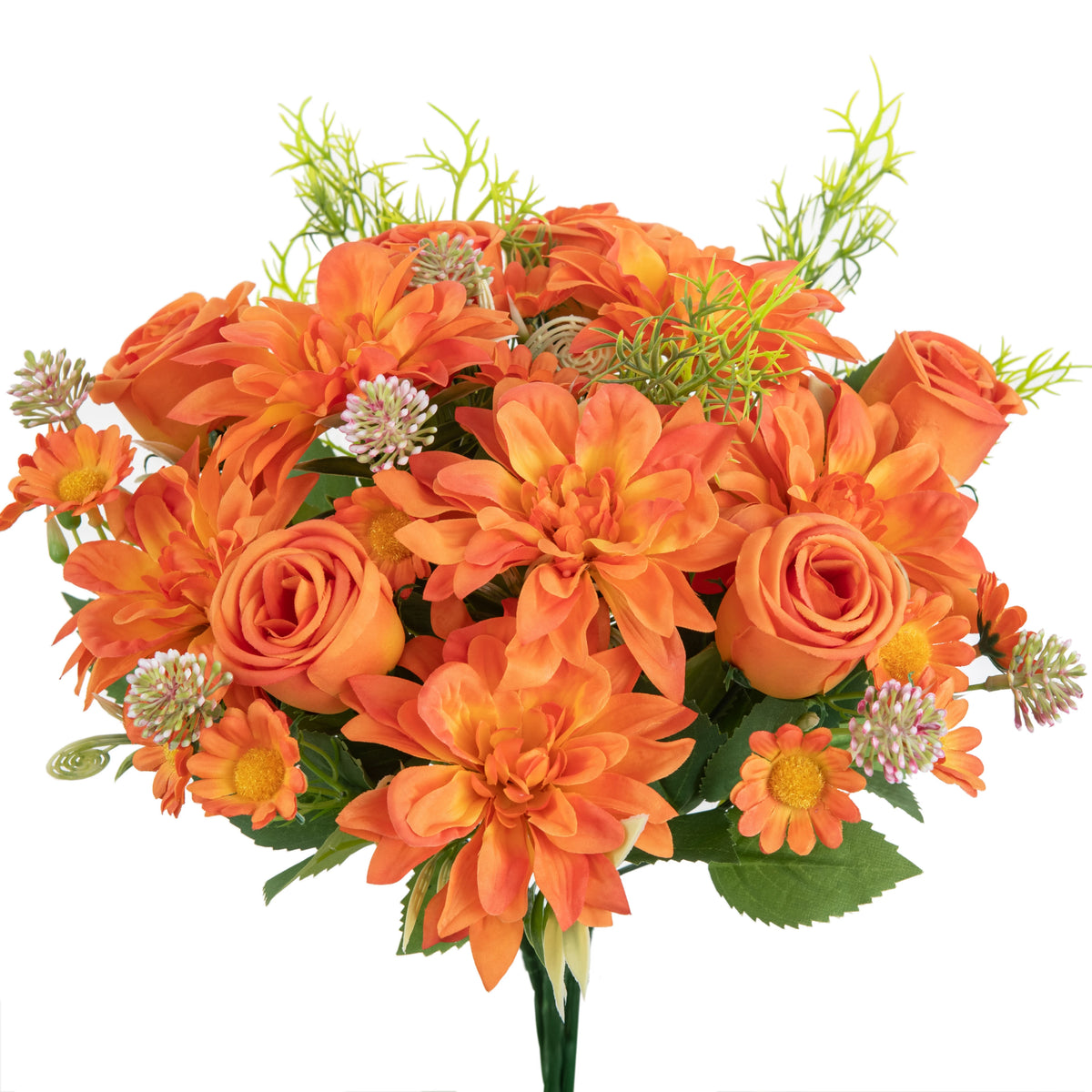 Silk Dahlia Artificial Flowers Bouquet – Wedding & Home Decor Artificial Flower Bouquet Babs color 3 1 piece