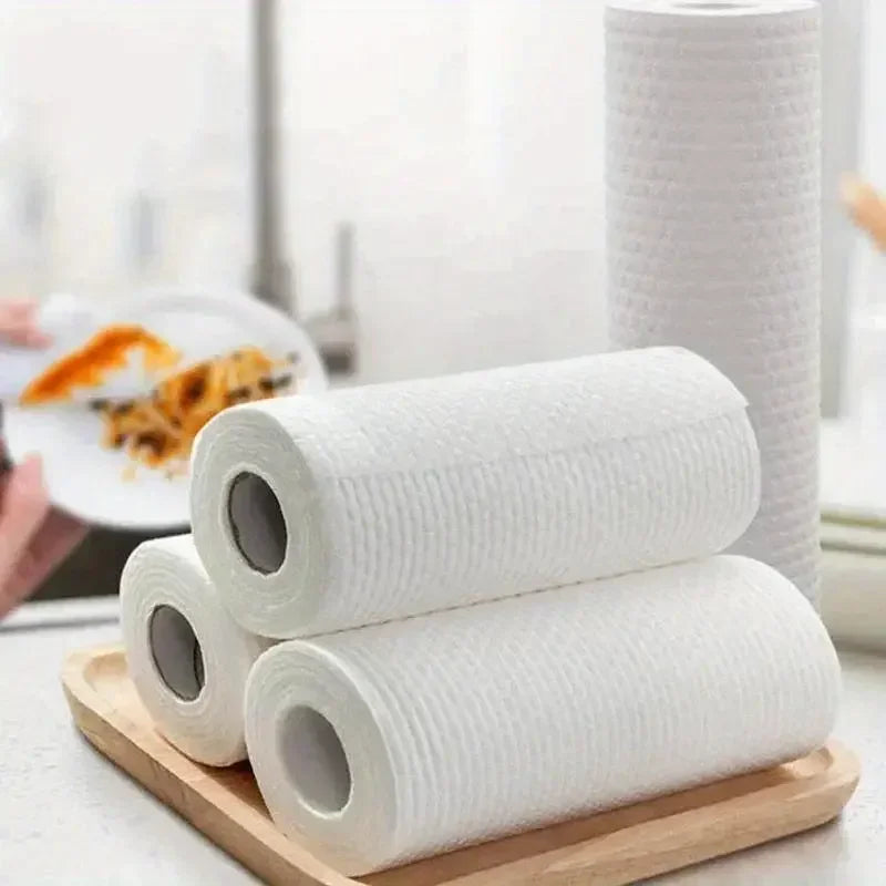 Washable Dry & Wet Kitchen Cleaning Cloths – Non-Woven Roll Kitchen Cleaning Cloths Babs