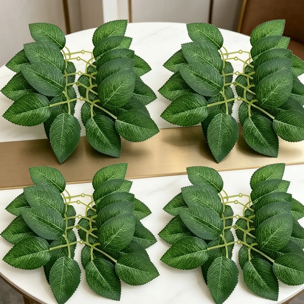 Artificial Silk Rose Leaves for Wedding DIY & Home Décor Artificial Silk Leaves Babs