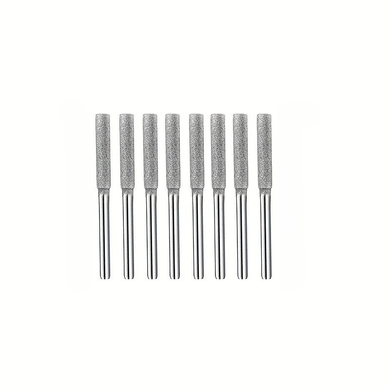 8-Piece Diamond Chainsaw Sharpener Bits – Rotary Grinding Set Chainsaw Sharpener Bits Babs