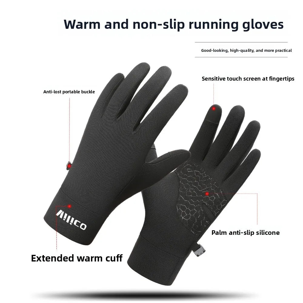Winter Knit Touchscreen Gloves – Anti-Slip Running & Cycling Winter Sports Gloves Babs