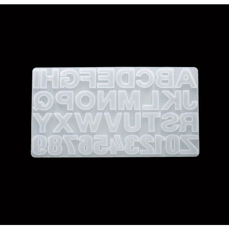 Alphabet & Number Silicone Resin Mold – DIY Jewelry Making Resin Craft Mold Babs 1pc