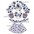 Spotted Dog Anime Cosplay Costume Set – Ears, Tail, Skirt & Nose Cosplay Costume Set Babs set 4 suit kids and adult
