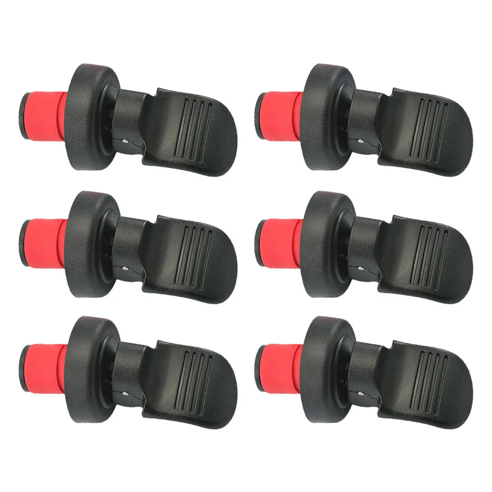 Hand Press Wine Bottle Stopper – Airtight Rubber Seal Cap Wine Bottle Stopper Babs 6pcs Black