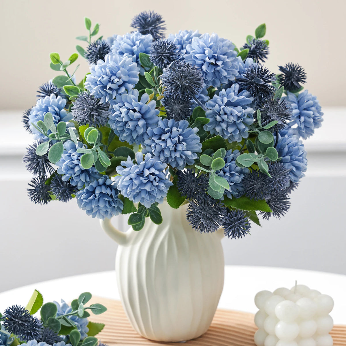 Artificial Silk Dandelion Chrysanthemum Flowers – Wedding Décor Artificial Silk Flowers Babs