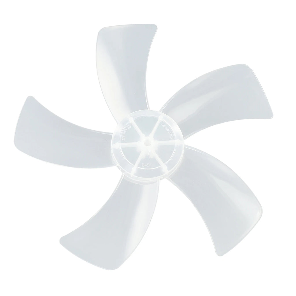 12-Inch 5-Leaf Replacement Fan Blade Set with Nut Cover Fan Blade Set Babs White