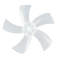 12-Inch 5-Leaf Replacement Fan Blade Set with Nut Cover Fan Blade Set Babs White