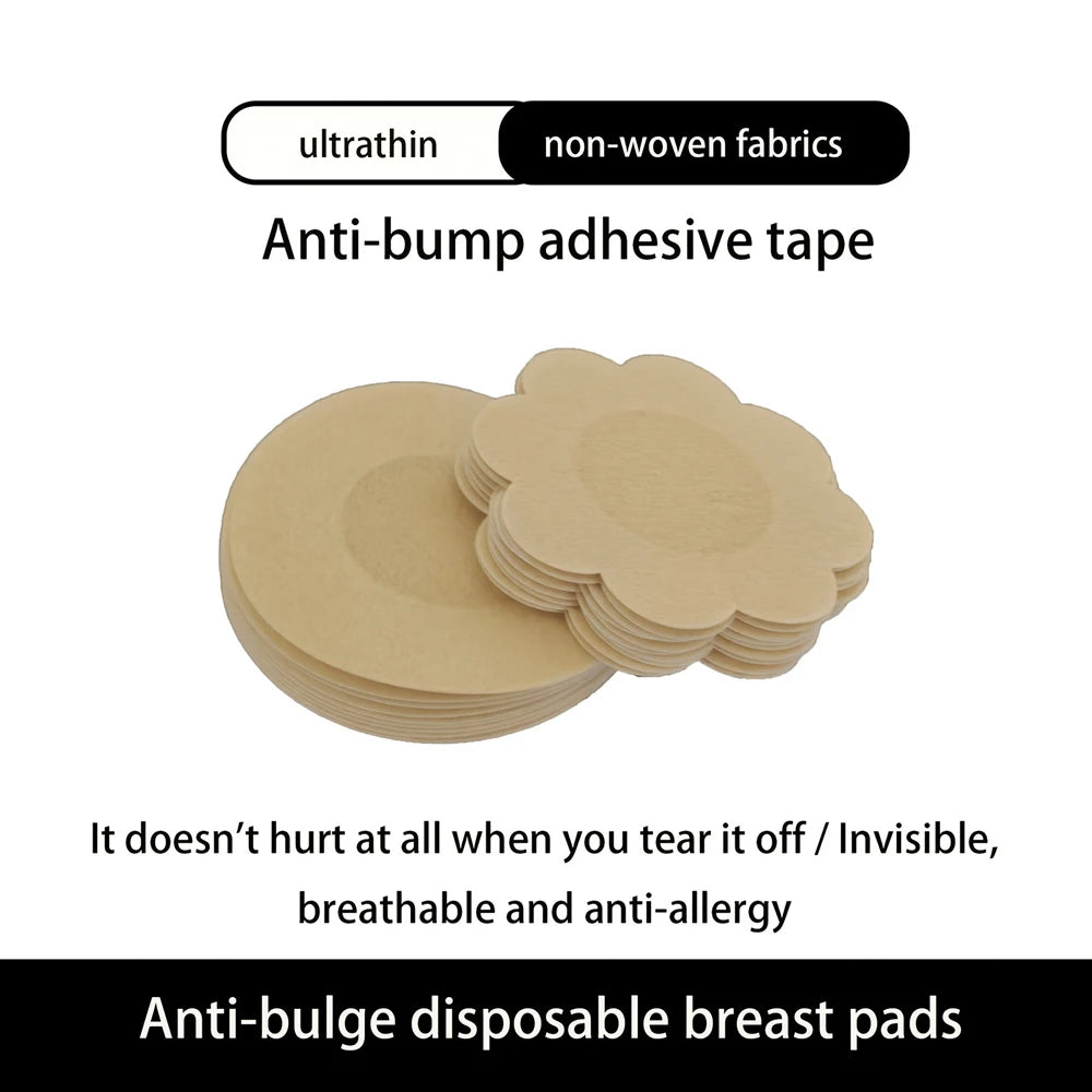 5 Pairs Disposable Nipple Covers – Invisible Adhesive Pasties Nipple Covers Babs