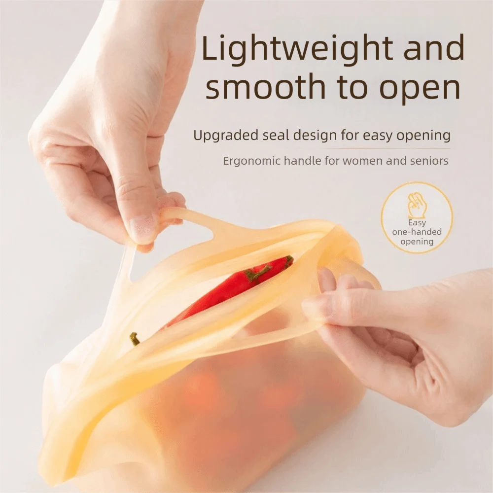Leak-Proof Silicone Food Storage Bags – Reusable & BPA-Free Silicone Food Storage Bag Babs