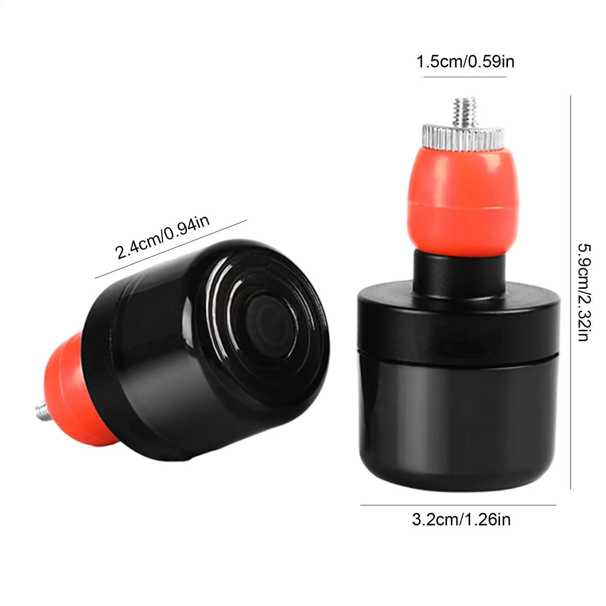 USB Rechargeable Waterproof Bike Handlebar End Lights (Pair) Bike Handlebar Light Babs