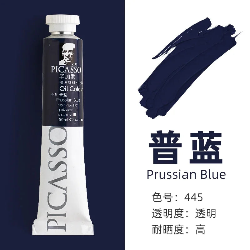 50ml Large Tube Oil Paints – Non-Toxic, Mixable Art Supplies Oil Paint Set Babs 50ml