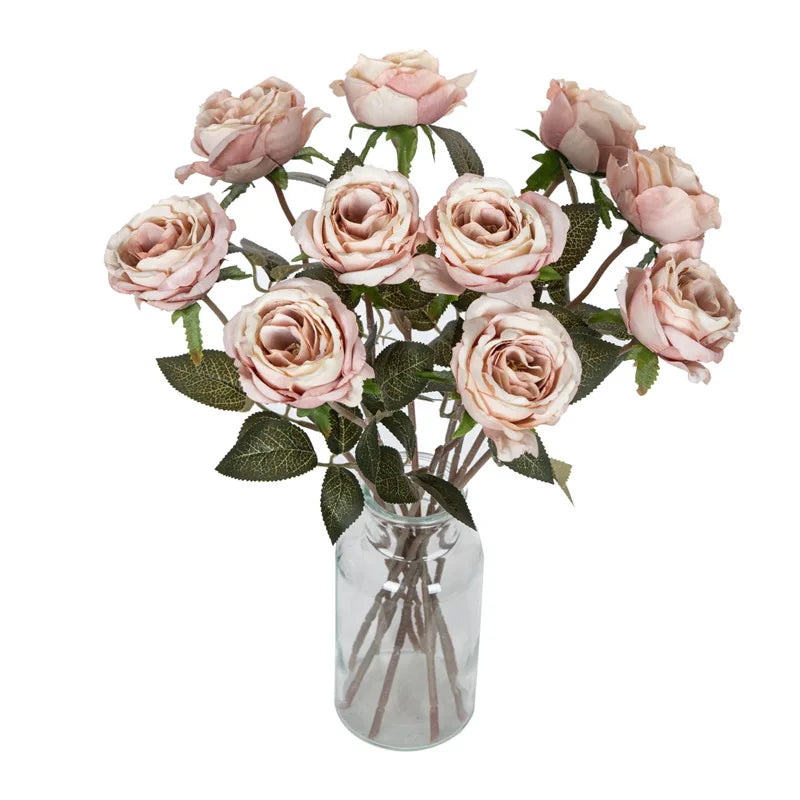 Artificial Silk Rose Bouquet – Wedding, Home & DIY Décor Artificial Flower Bouquet Babs