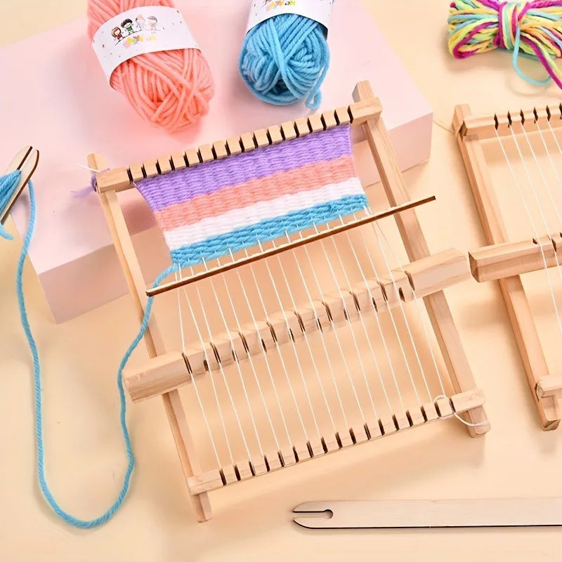 Bamboo Weaving Loom Kit – DIY Tapestry & Craft Set Weaving Loom Kit Babs