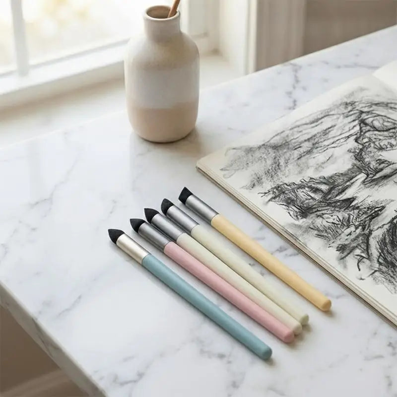 3-Piece Reusable Sponge Art Pens – Blend, Shade & Detail Sponge Art Pen Set Babs