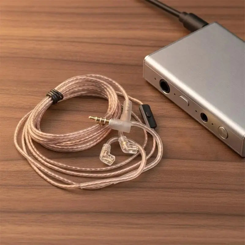 QDC IEM OFC Replacement Cable 3.5mm Plug | MMCX HiFi Upgrade IEM Replacement Cable Babs