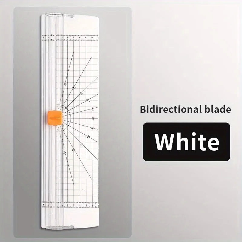Mini A4 Double-Sided Paper Cutter – Portable Photo Trimmer Paper Trimmer Babs White