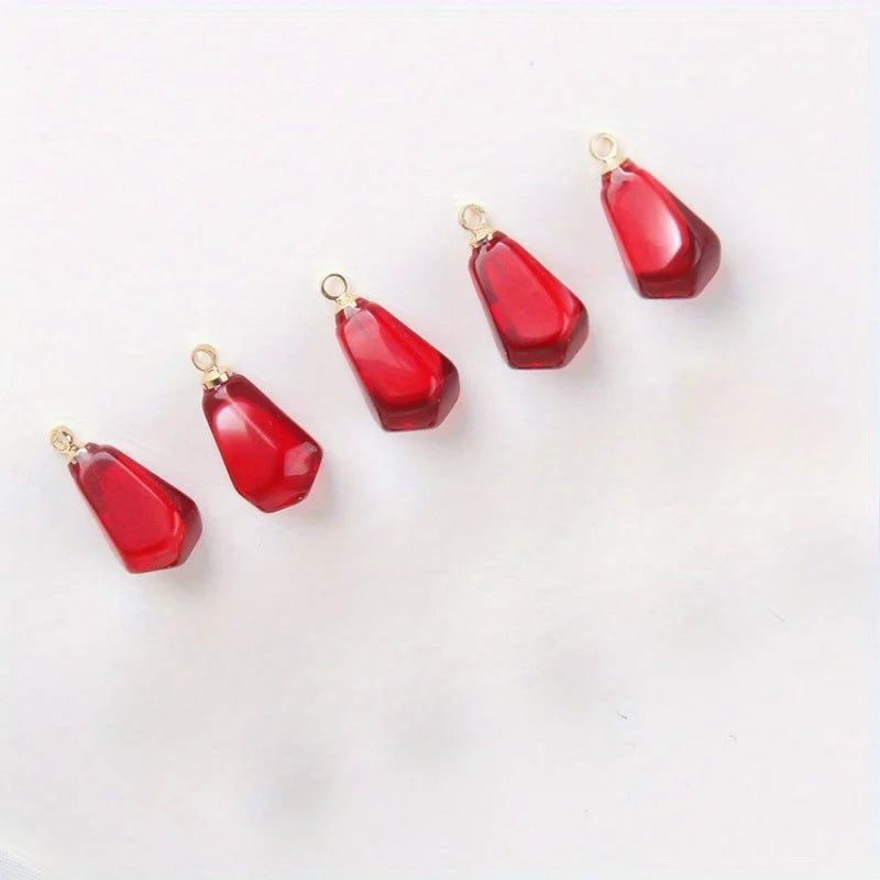 5pcs Resin Pomegranate Charms for DIY Jewelry Making Jewelry Making Charms Babs
