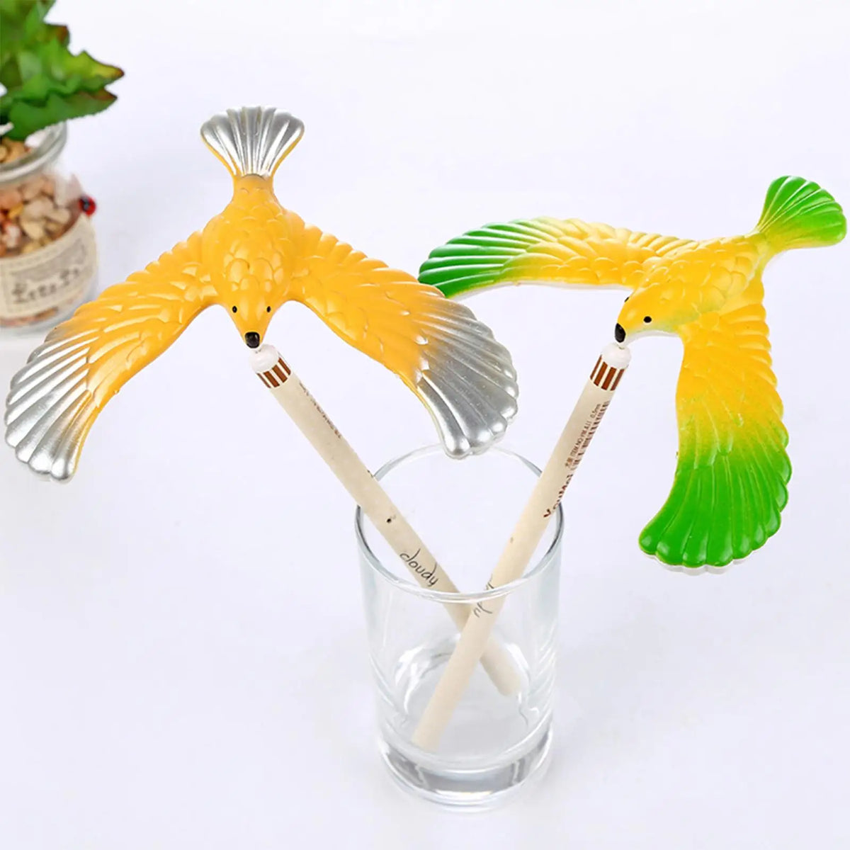 Balancing Eagle Gravity Toy with Pyramid Stand | Desk Decor Novelty Gravity Toy Babs