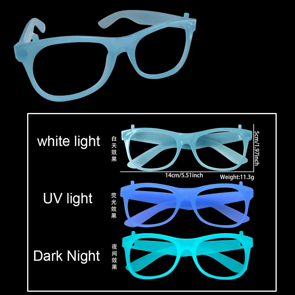 Glow in the Dark UV Neon Party Glasses – 5 to 50 Packs Neon Party Glasses Babs