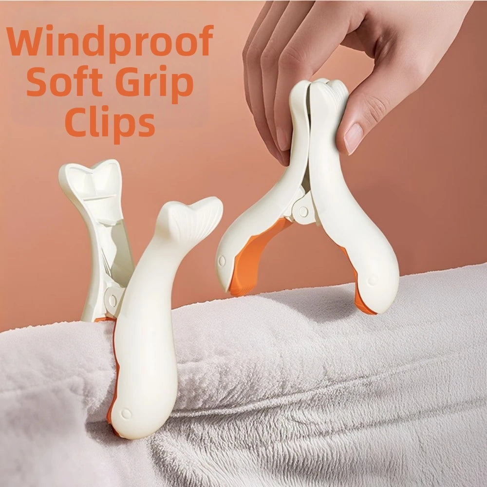 Fish Shape Windproof Laundry Drying Clips – Large No-Trace Pegs Laundry Drying Clips Babs