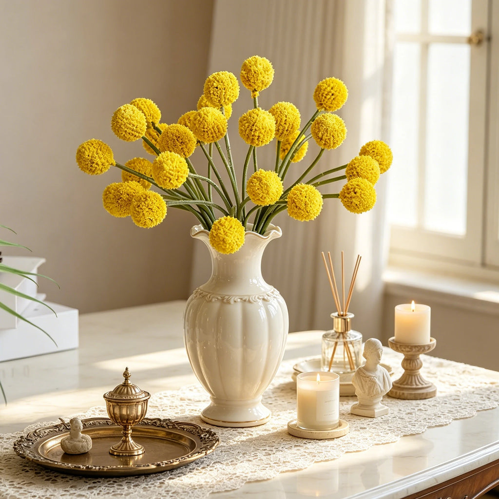 Artificial Silk Chrysanthemum Flowers – Wedding & Home Decor Artificial Silk Flowers Babs