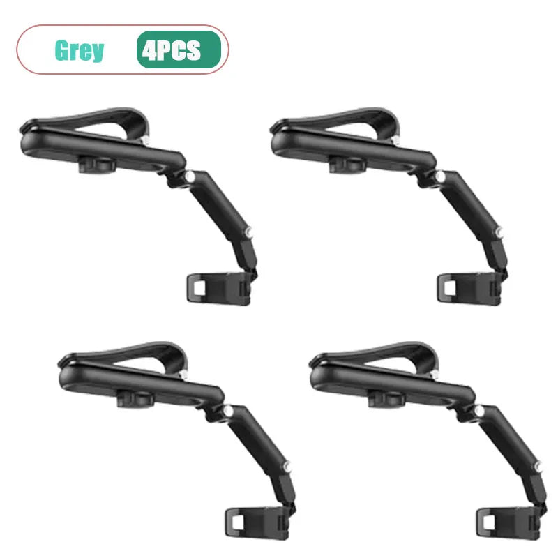 Sun Visor Car Phone Mount | 360° Rotation Hands-Free Holder Car Phone Mount Babs Gray-4PCS