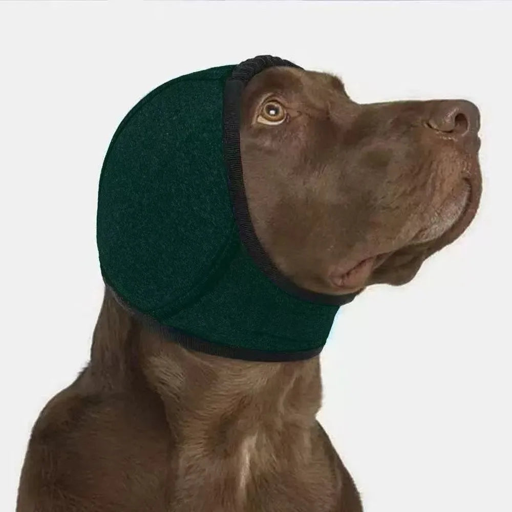 Dog Calming Ear Covers – Waterproof Noise Reducing Earmuffs Dog Ear Covers Babs Dark Green M