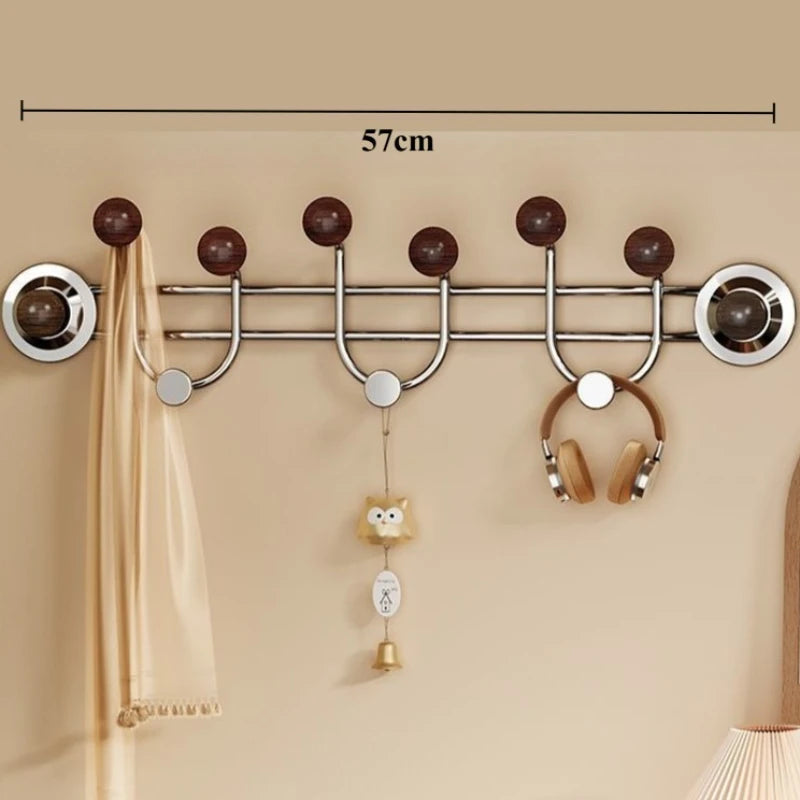 Modern Suction Cup Coat Rack – 5-Hook Nordic Wall Organizer Wall Coat Rack Babs