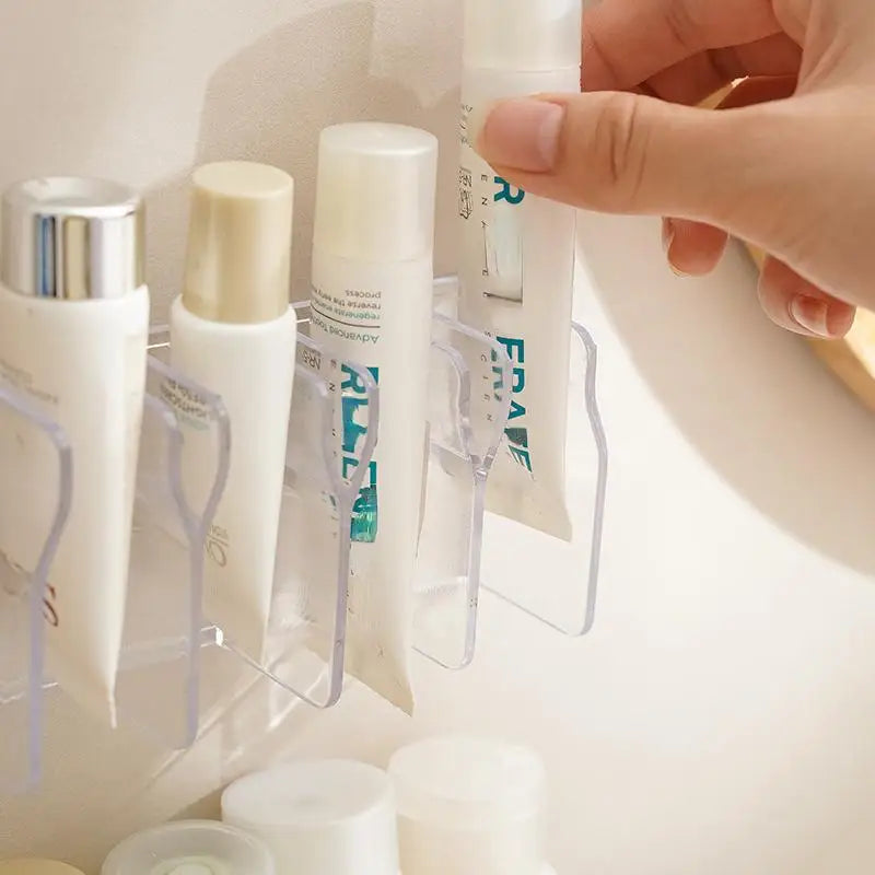 Wall Mounted Bathroom Storage Rack & Drain Holder – 2 Pack Bathroom Storage Rack Babs