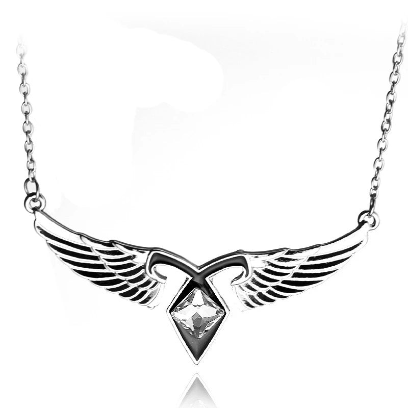 Angel Wings Pendant Necklace – Mortal Instruments Inspired Pendant Necklace Babs