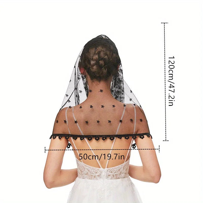 Lace Bridal Hair Veil – Women's Wedding & Party Headdress Bridal Hair Veil Babs