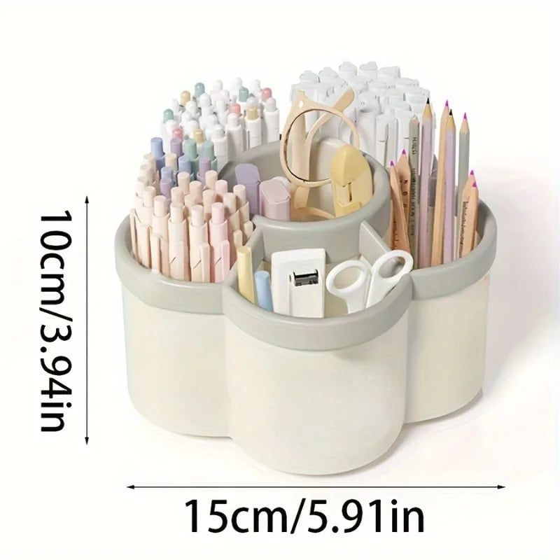 360° Rotating Pen Holder – Large Capacity Desk Organizer Rotating Desk Organizer Babs