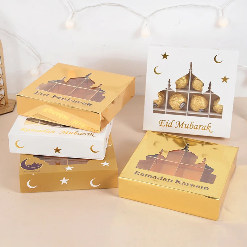 Eid Mubarak Gift Boxes 1-5 Pcs | Ramadan Candy Packaging Holiday Gift Box Babs