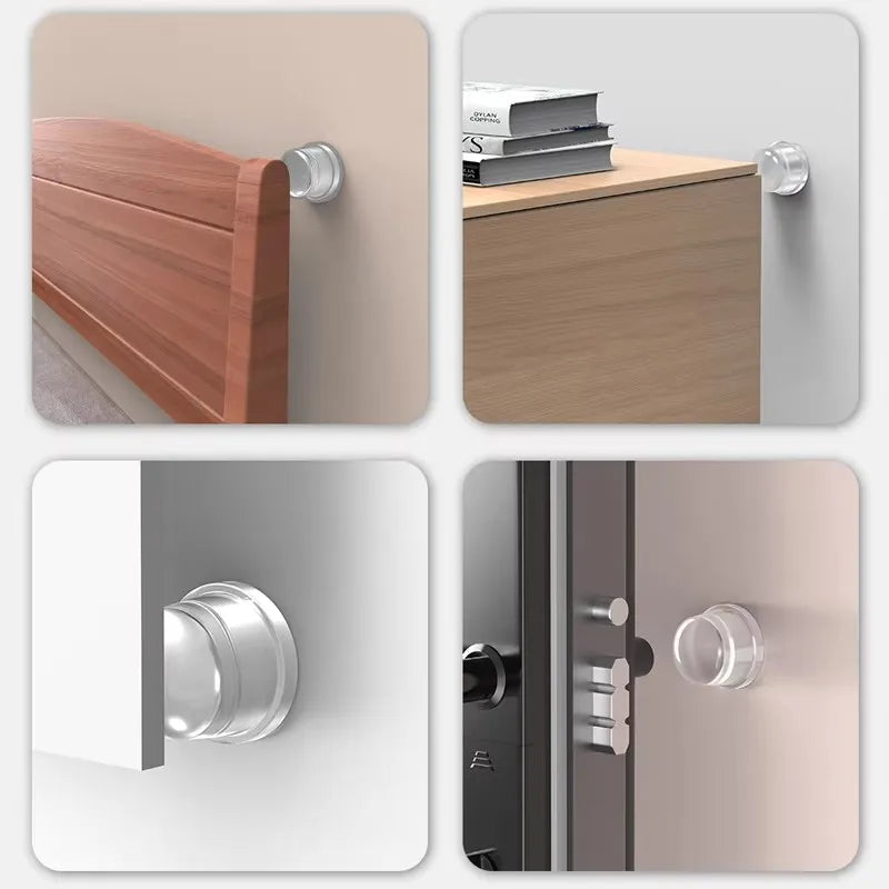 Transparent Silicone Door Stopper Wall Protector Bumper Pad Door Stopper Bumper Babs